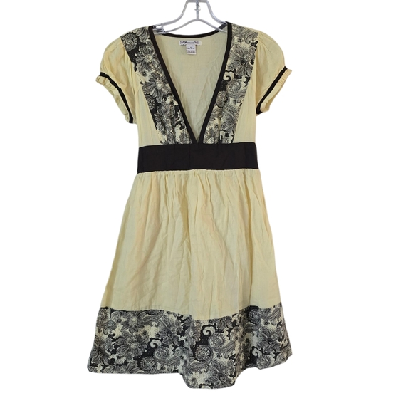 Forever 21 Dresses & Skirts - Forever 21 Vtg Womens Y2k Yellow Dress Size Small Babydoll Cottagecore